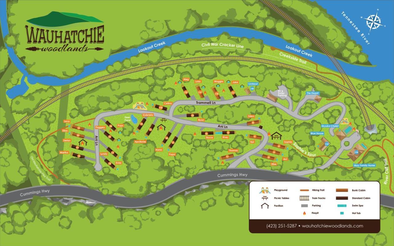Eden Cabin Forested Tiny Home On Lookout Mtn Chattanooga Ngoại thất bức ảnh